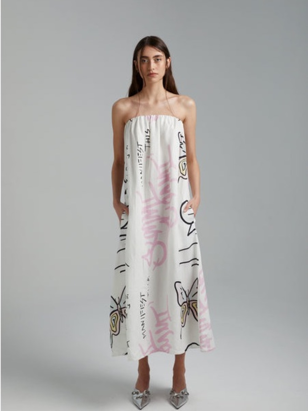 Summi Summi strapless dress XL